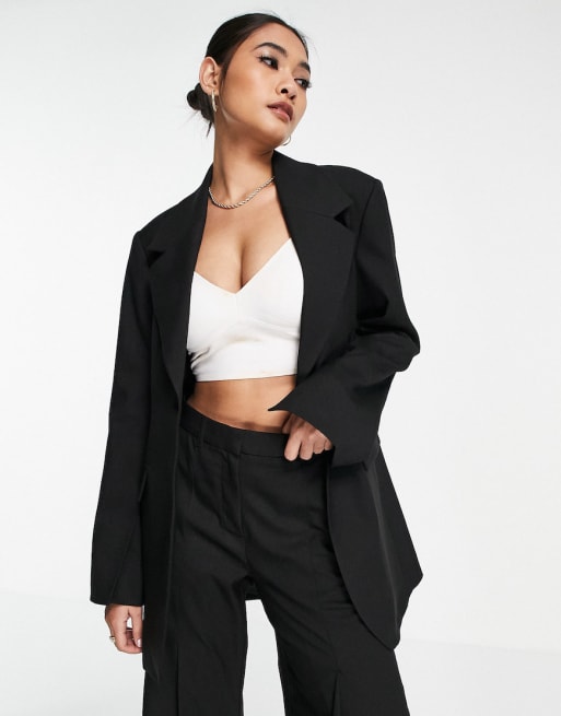 Pantalon noir tailleur outlet femme