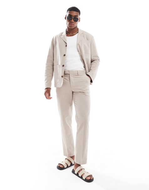 Selected Homme - Casual sæt i bæk-og-bølge-stof - view 1