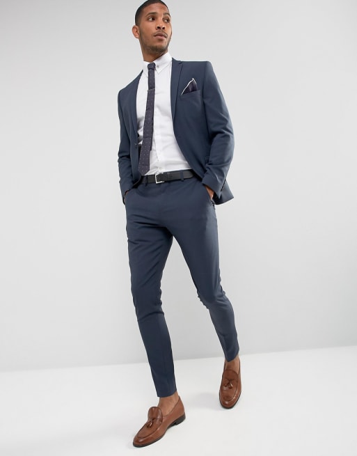 Selected Homme Costume Stretch Et Ultra Slim Bleu Marine Asos