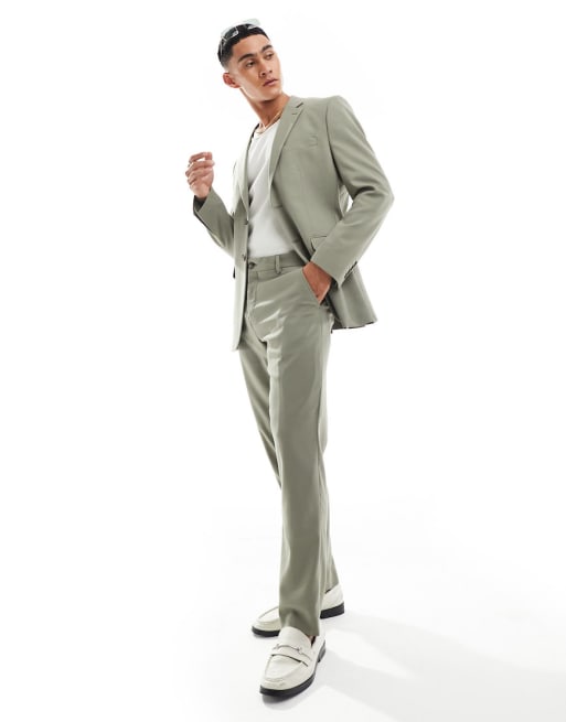 Selected Homme - Grønt slim fit-jakkesæt