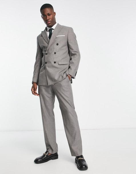 ASOS DESIGN slim suit jacket in mid gray