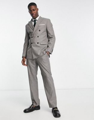 Selected Homme loose fit suit in grey melange