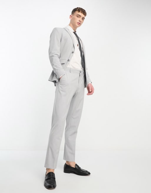 Selected Homme slim fit in light gray