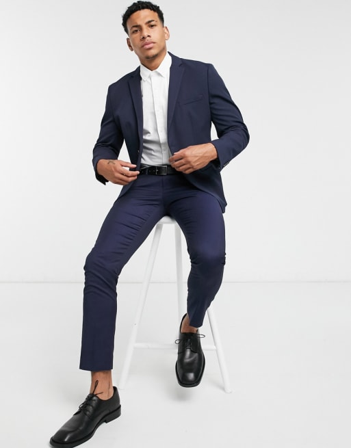 best dress shoes with navy suit