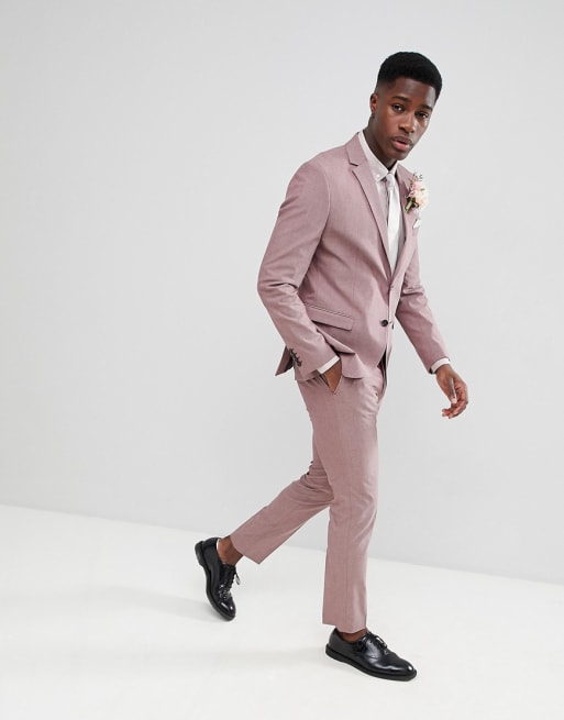 Selected Homme Slim Suit In Rose ASOS