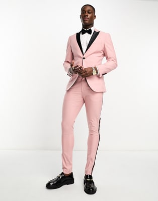 Selected Homme - Smoking rosa skinny | ASOS