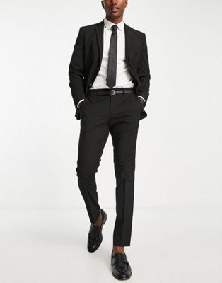 Selected Homme suit jacket with stretch in slim fit black
