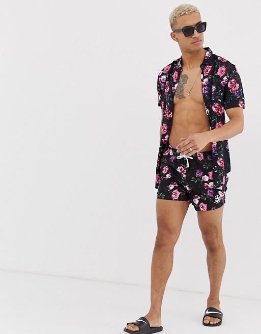 SikSilk co-ord in floral print