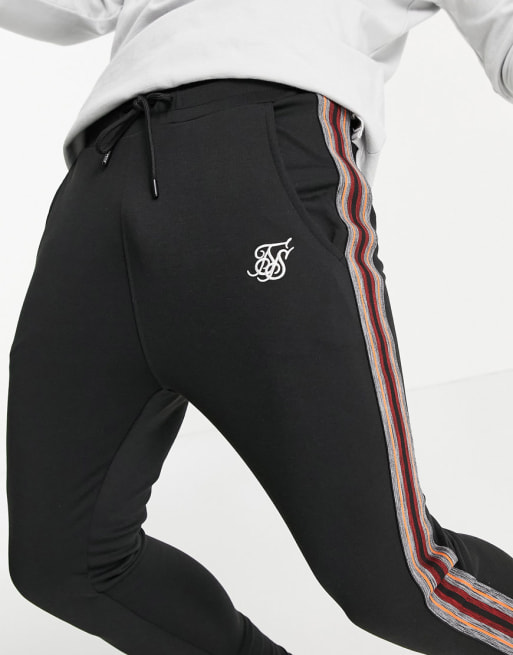 Siksilk - Coordinato con maniche raglan, colore nero