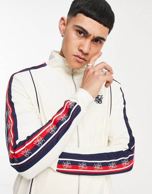 Siksilk - Coordinato in stile rétro con fettucce, colore bianco