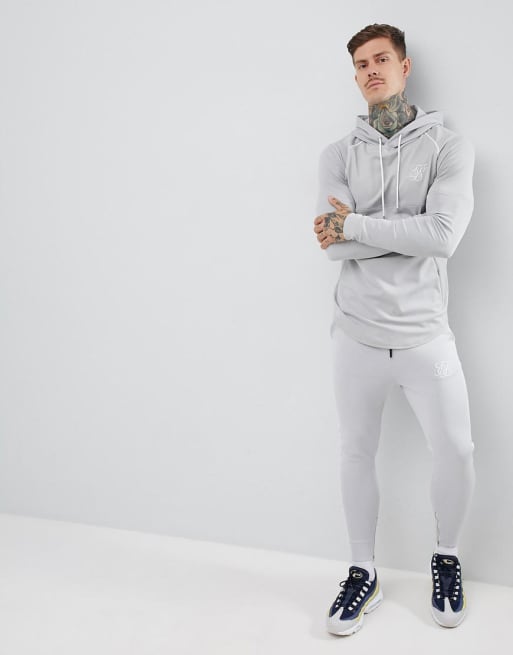 SikSilk Tracksuit in gray ASOS