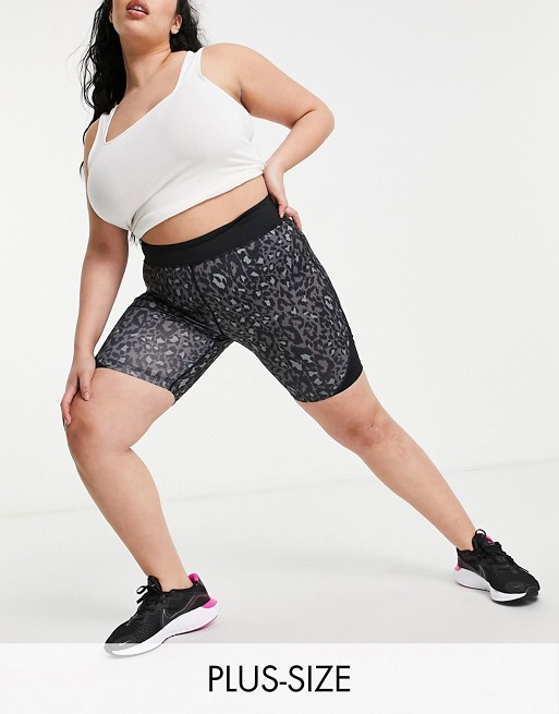 Simply Be active legging short co ord in black