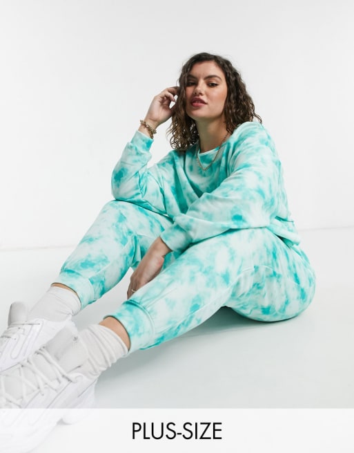 Simply Be co-ord sweatshirt in tie dye print