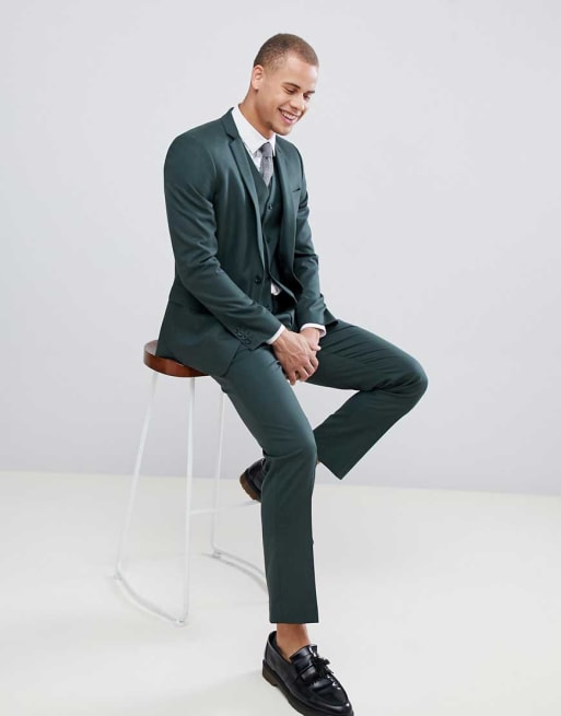 Skovgrøn habit med smal pasform fra ASOS DESIGN