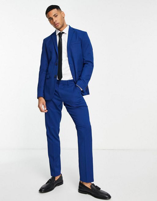 Indigo Blue Ultra Slim Fit 3-Piece Prom Suit