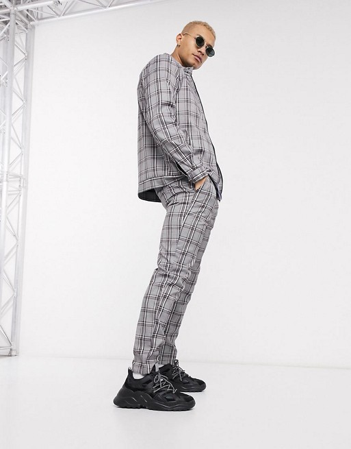 Soul Star co-ord check draw string trouser