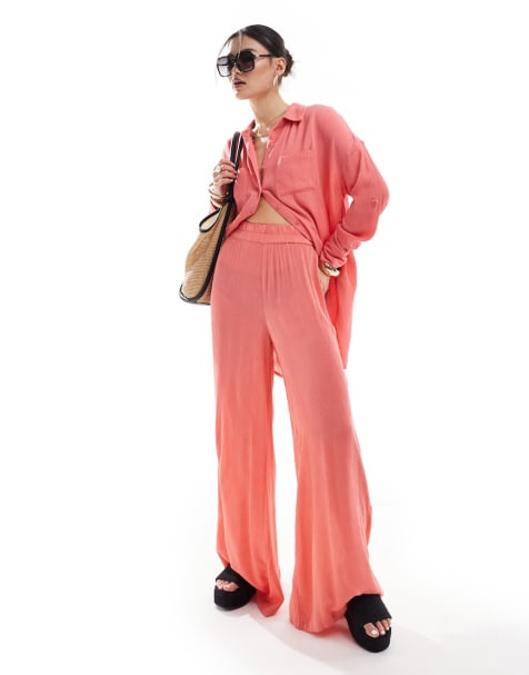 South Beach beach co-ord in watermelon - view 1