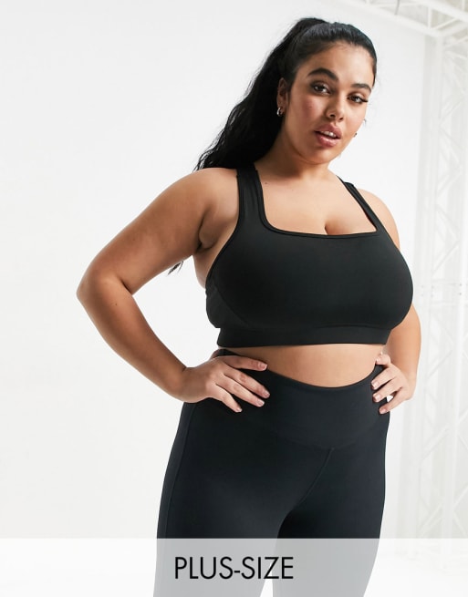 Plus Mesh Insert Leggings