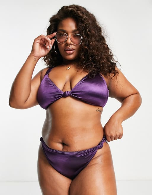 Asos store purple bikini