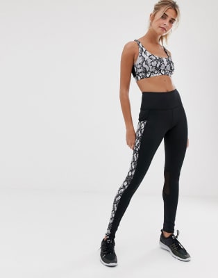 South Beach Snake Print Gym Set | ASOS