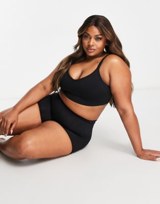 Spanx Curve Seamless Shaping lingerie set in black ASOS