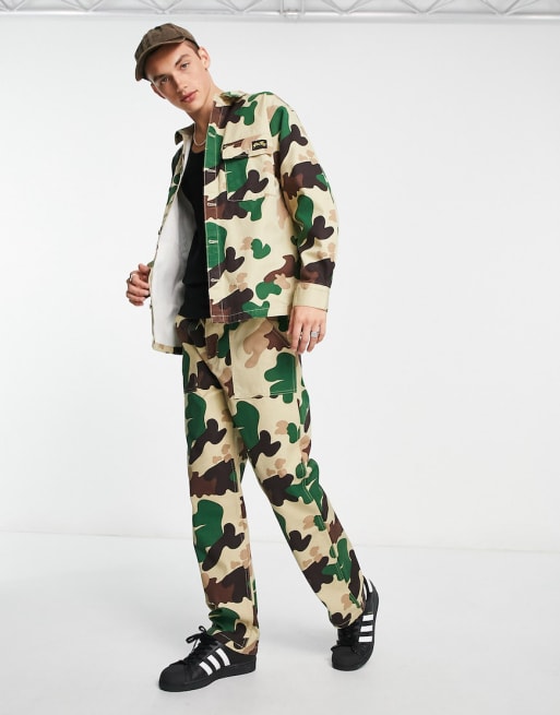 Reserveren Rook Betrokken Stan Ray painters jacket and pants set in camo | ASOS