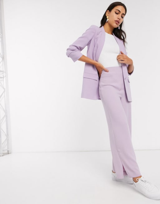 ASOS NWOT SZ 6 Two Piece Women's Purple Lavender Suit Set with Blazer and  Pants