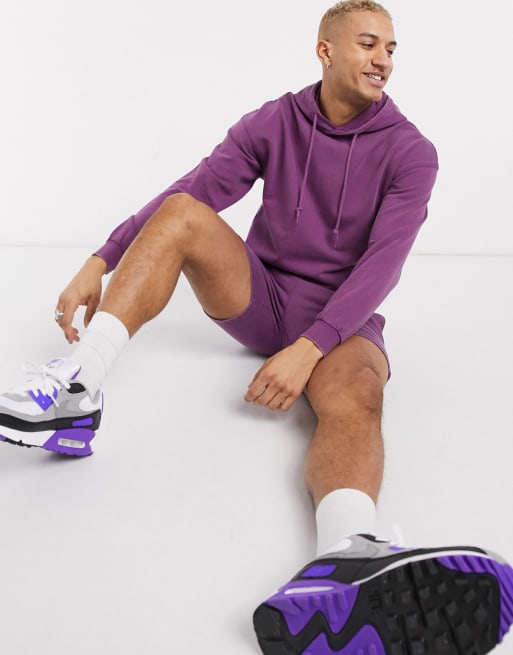 Sudadera en violeta Originals de Jack & Jones (parte de un conjunto)