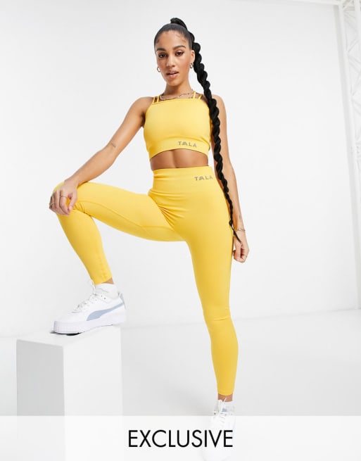 TALA activewear set in lemon - exclusive to ASOS