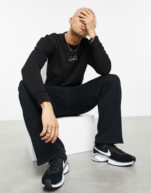 The Couture Club - Joggingpak met vlakken in zwart
