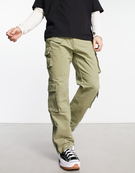 The Couture Club – Set im Work-Look in Khaki mit Hose mit Cargo-Tasche