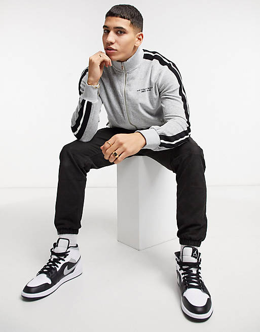 The Couture Club velour tracksuit in gray | ASOS