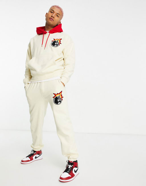 The Hundreds - Odyssey - Ensemble molletonné contrastant - Blanc