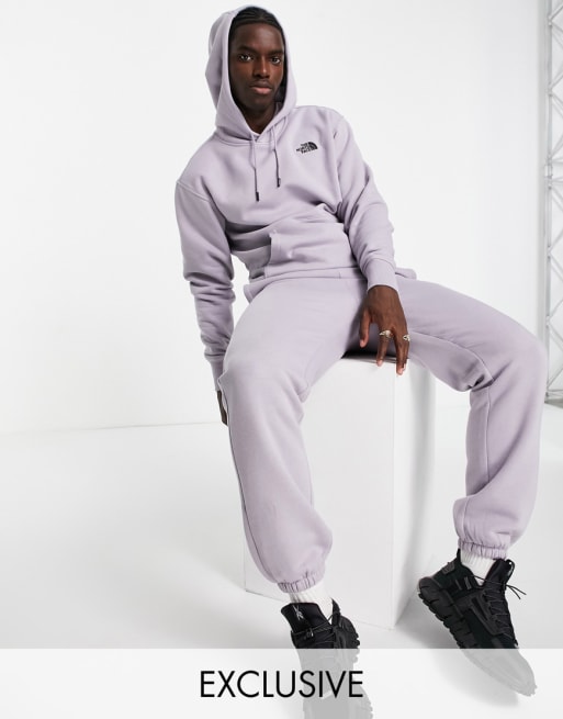 The North Face Essential sweats co-ord in lilac grey Exclusive at ASOS