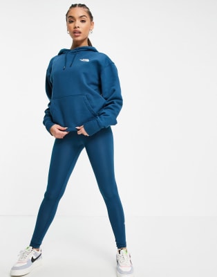 north face tracksuit navy