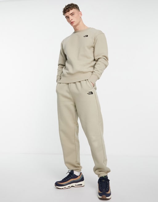 The North Face Essential sweats set in beige Exclusive to ASOS