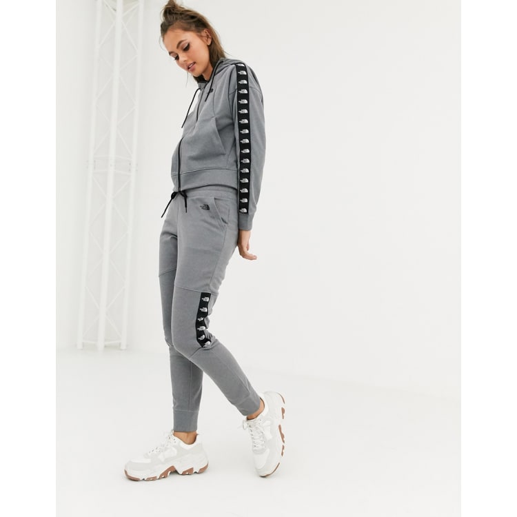 North face tracksuit sale grey and black