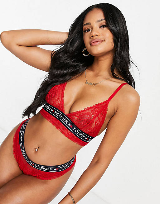 Tommy Hilfiger Authentic Lace lingerie set in red