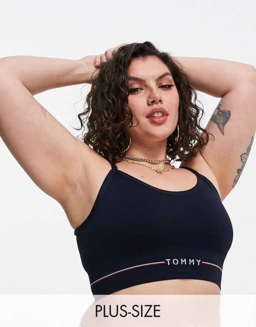 Tommy Hilfiger Curve - Completo intimo senza cuciture, colore blu navy