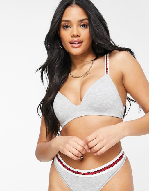 Tommy Hilfiger Light Bralette Set in Grey