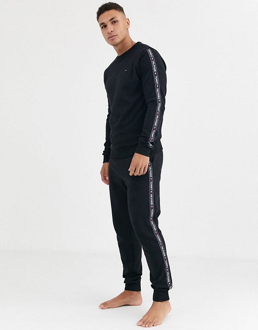 Tommy Hilfiger lounge cuffed pant in black