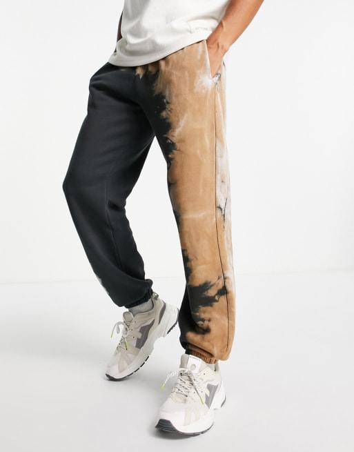 Topman - Completo coordinato in felpa tie-dye multicolore