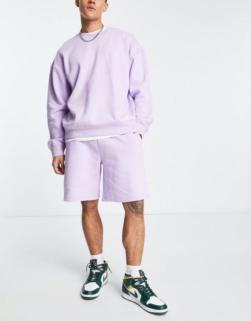 Mens sweatshirt 2024 and shorts set