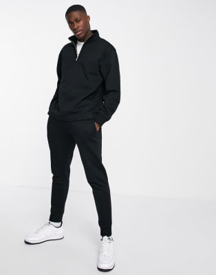 Topman polyester set in black | ASOS