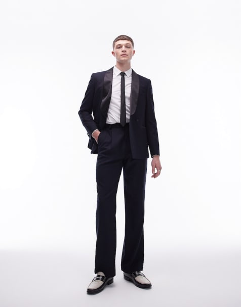 Topman – Premium – Marinblå smoking i fyllig ull - view 1
