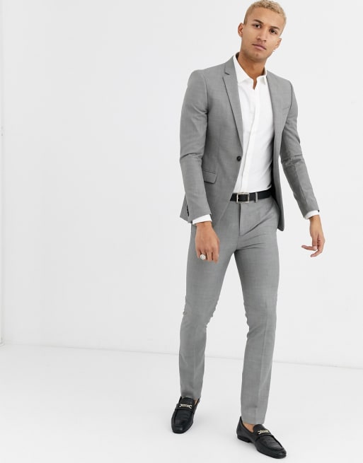 Topman Skinny Suit In Gray Asos