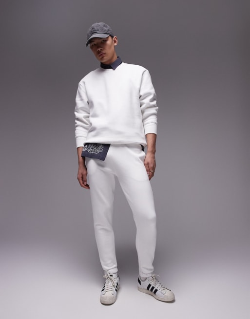 Topman slim fit white tracksuit