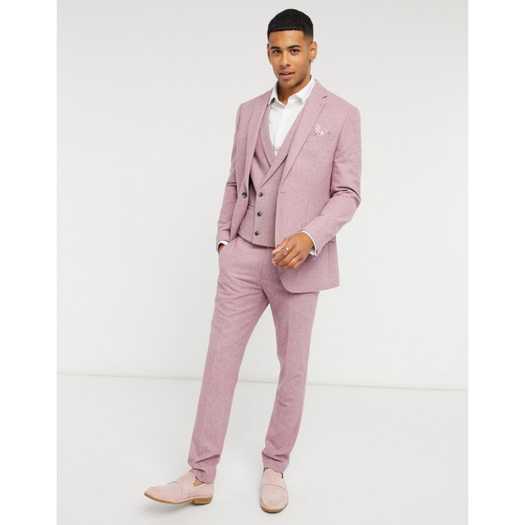 Wool suit jacket Louis Vuitton Pink size 38 IT in Wool - 32668589