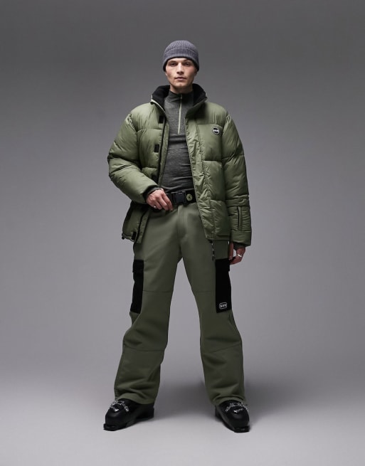 Down jacket and on sale pants