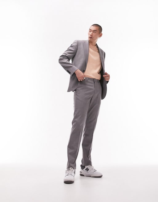  Topman stretch slim suit in grey